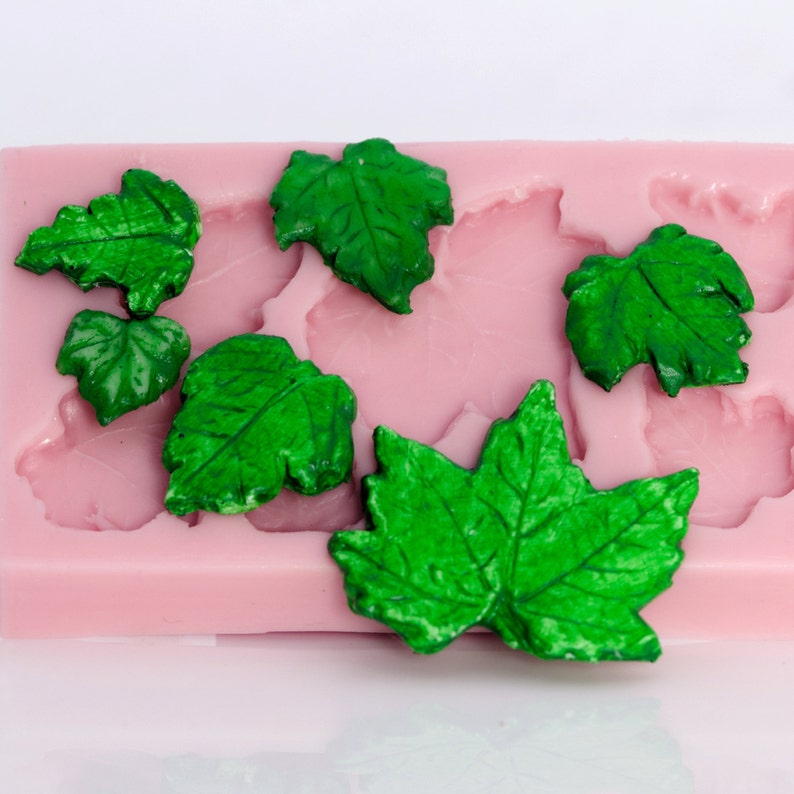 Maple Leaf Mold Silicone Six Cavity Flexible Mold for Resin Etsy