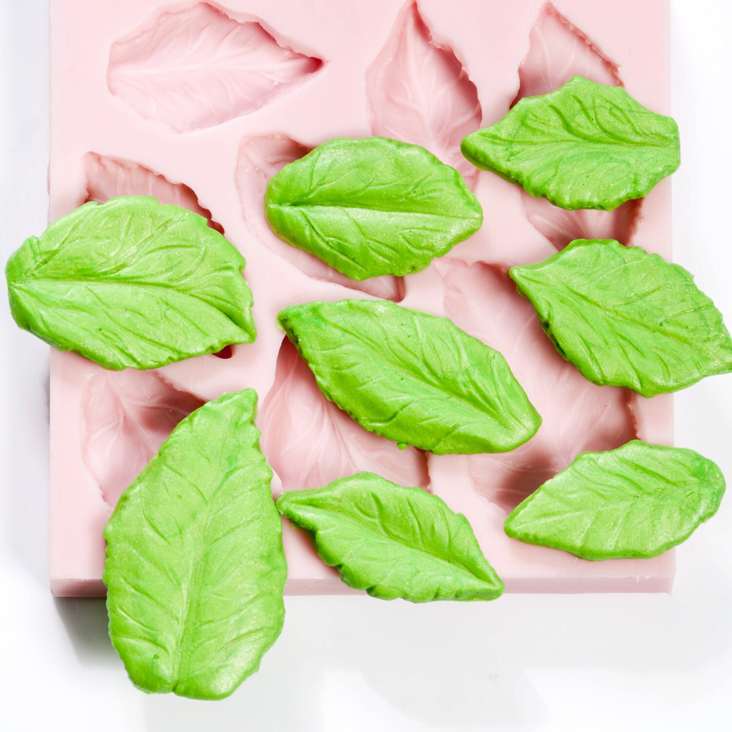 Leaf Silicone Mold Create 8 Leaves Fondant Leaf Mold Etsy