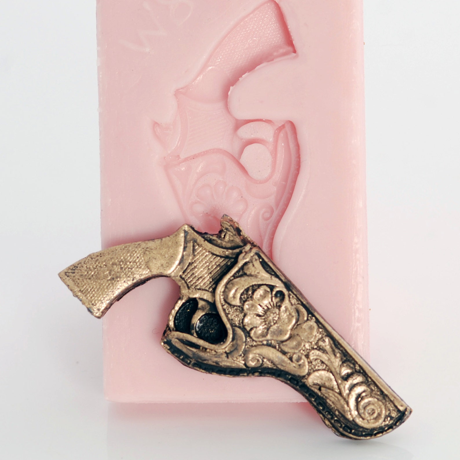 Mold Western Pistol and Holster Fondant Mold Candy Mold Etsy