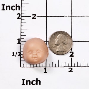 Baby face silicone mold sculpy face mold polymer clays la doll clay mold cold porcelain clay baby mold soap baby mold 527 image 2