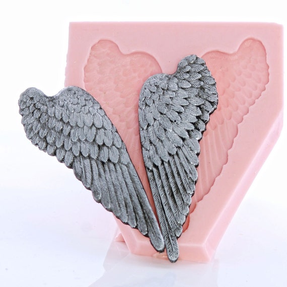 Large Angel Wing IMPERFECT SLIGHT DEFECT Silicone Mold Food Safe Fondant Gum Paste Chocolate Craft Resin Clay Metal Clay S826 Etsy Canada