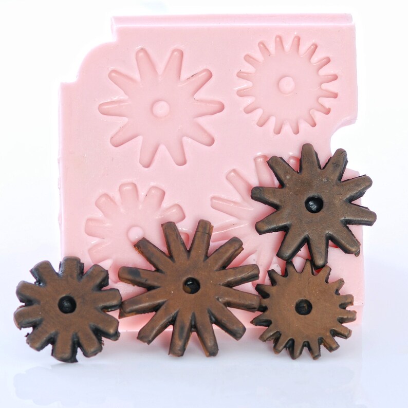 Western Spur Rowel Mold Mould Fondant Chocolate Cream
