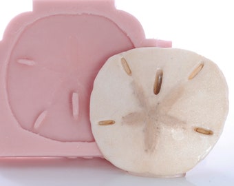 Sand Dollar (IMPERFECT/SLIGHT DEFECT) Silicone Mold For Resin, Clay, Wax, Soap, Candy, Fondant-  Food Safe Mold (S839)