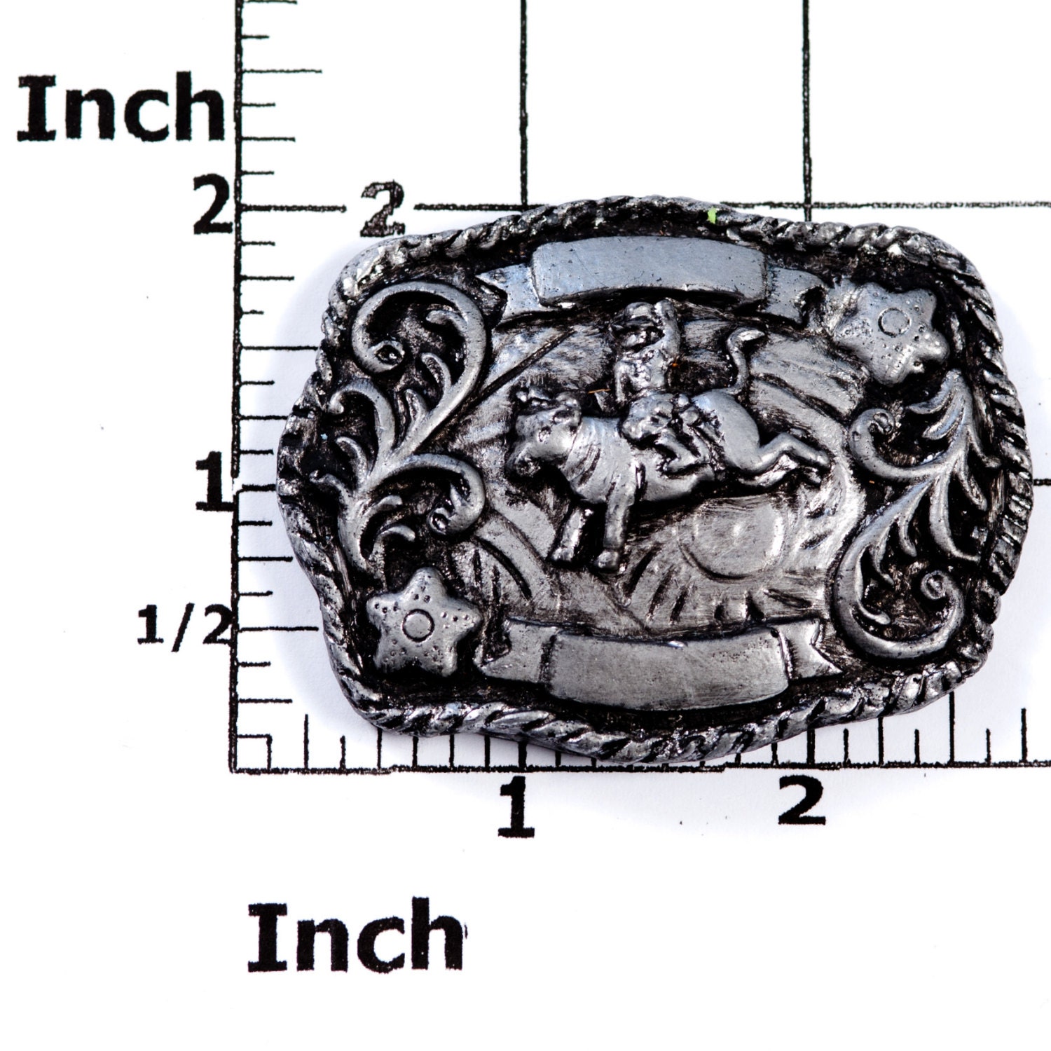 Fondant Mold Western Belt Buckle Mold Cowboy Bull Riding Etsy