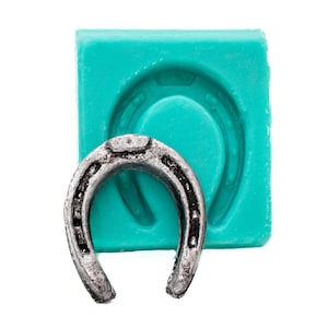 Horse Shoe Mold - Tiny Resin horse shoe mold - polymer clay mold - resin mold - perfect size for jewelry - fondant food safe (909)