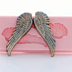 Small  Angel Wing Silicone Mold Made From Food Safe Silicone Fondant Gum Paste Chocolate Craft Mold For Resin Polymer Clay Metal Clay (846)