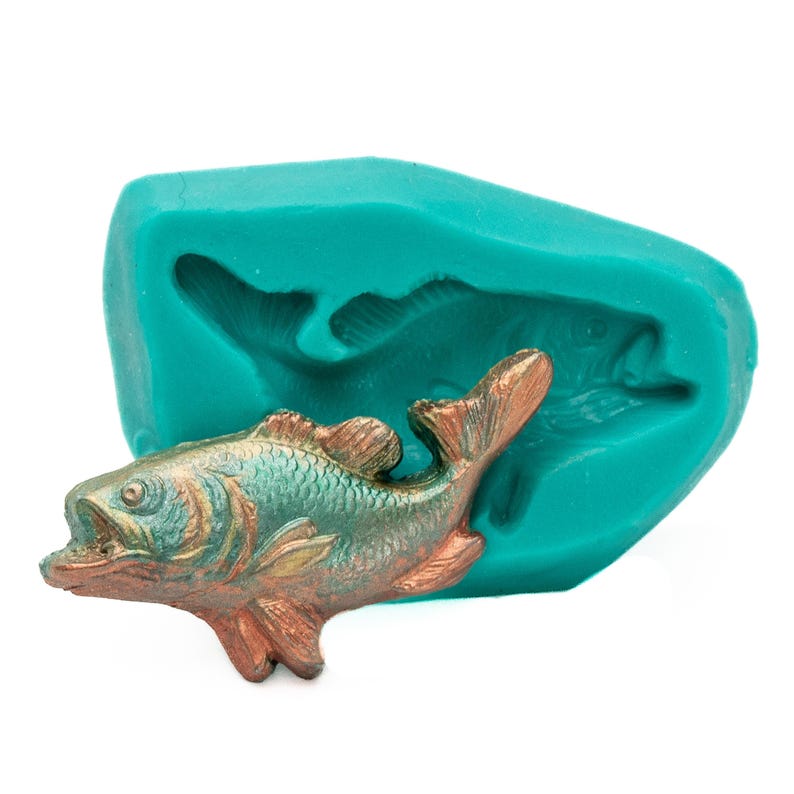Silicone Mold Fish - Food Safe Fondant Chocolate Candy Gum Paste Mold - Jewelry Resin Metal Clay Fimo Mod Podge Melt Sculpey Mold (400) image 8