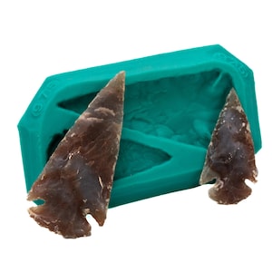 Arrowhead silicone mold create two arrow heads food safe chocolate candy fondant mold craft resin soap embed polymer clay mould (975)