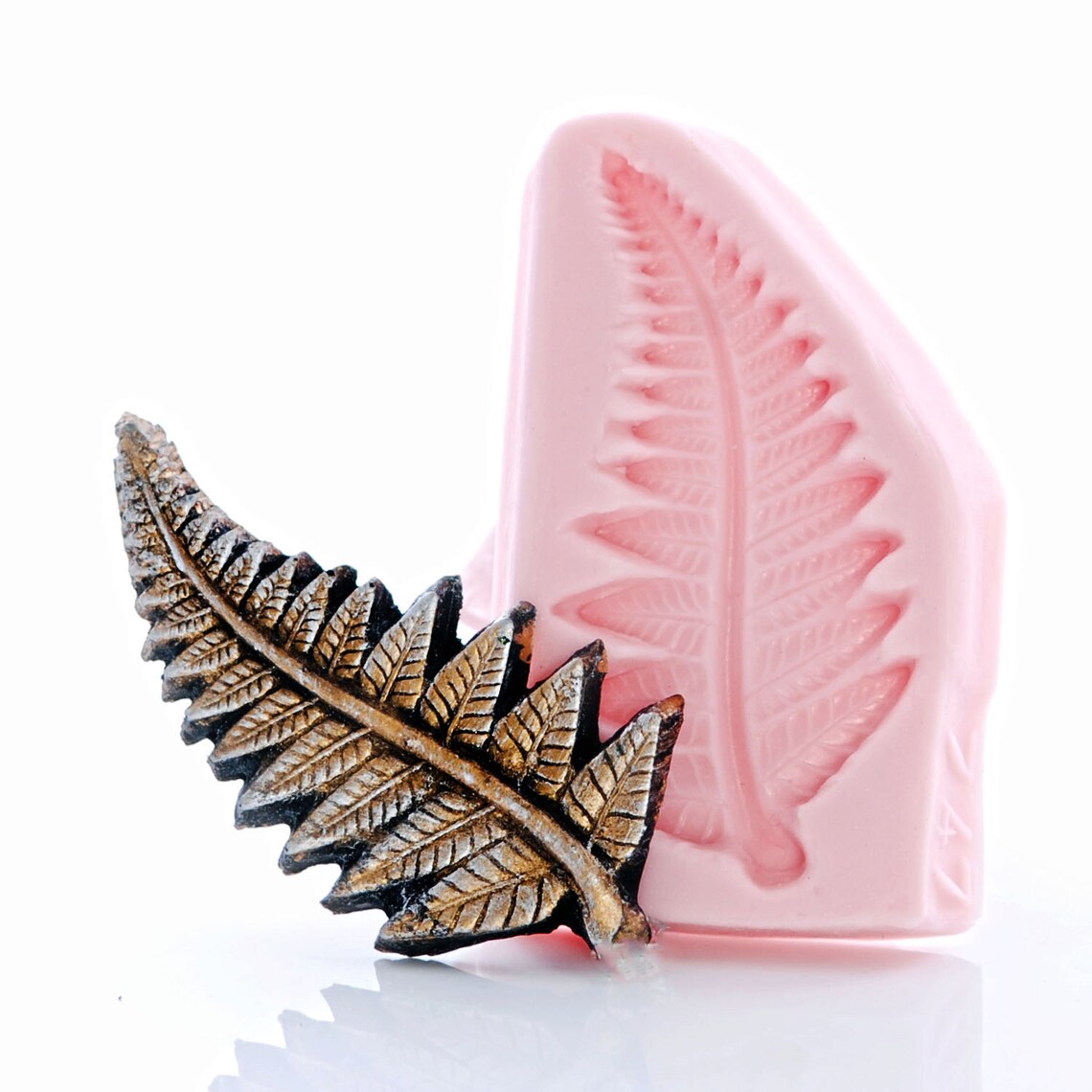 Silicone Fern Leaf Mold Food Safe Fondant Chocolate Candy Etsy