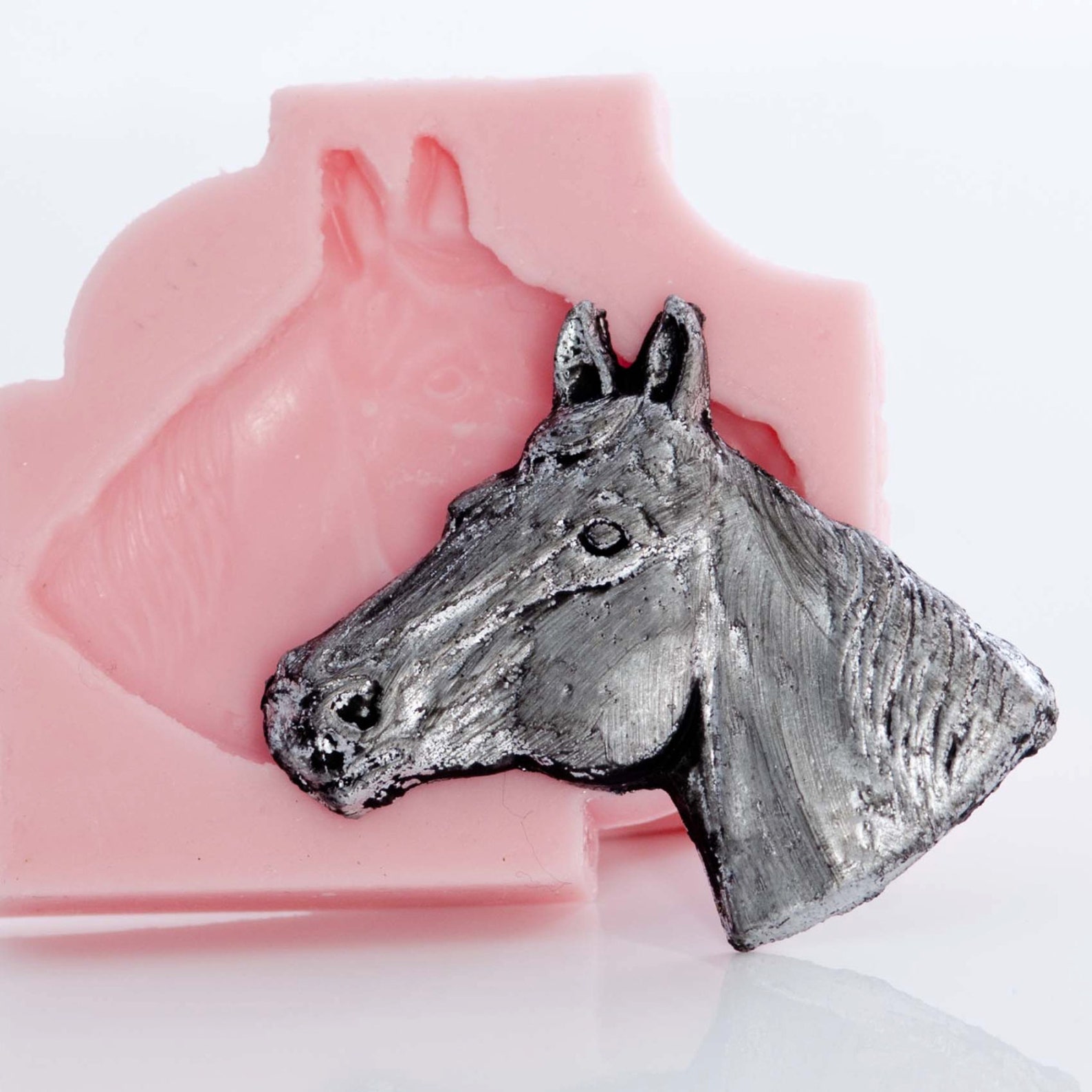 Silicone Horse Mold Jewelry Mold, Fimo Mold, Polymer Clay Mold, Resin