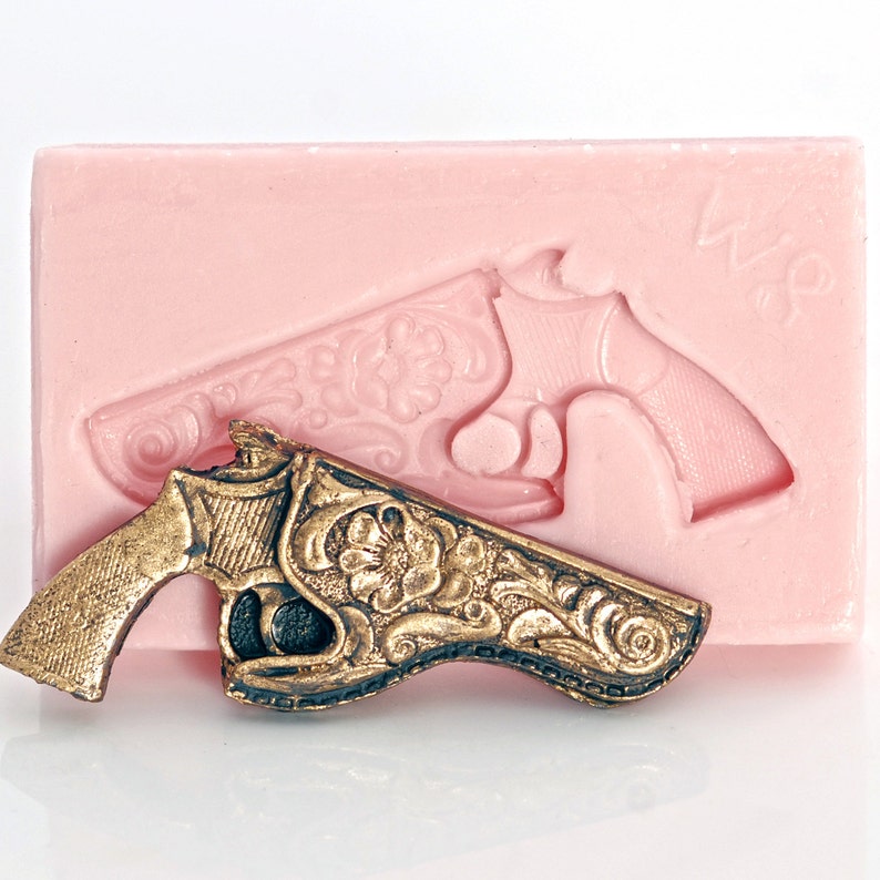 Mold Western Pistol and Holster Fondant Mold Candy Mold Etsy