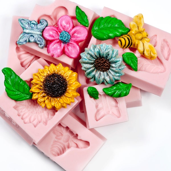 Flower Vine Mold for Polymer Clay Etsy