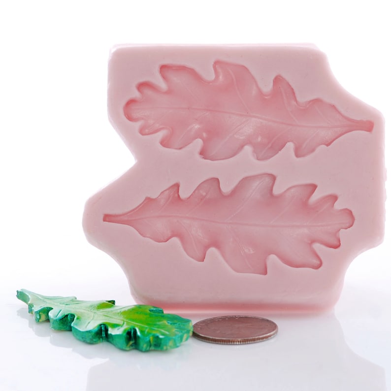 Large Oak Leaf Silicone Mold Food Safe Flexible Mold Fondant Etsy