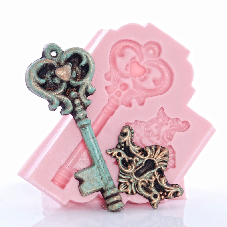 Mold Skeleton Key Flexible Mold Creates Skeleton Key With a Etsy