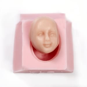 Moule à poussoir pour le visage en pâte polymère, fabriquez facilement votre propre fée, poupée ou travaux manuels à l&#39;aide de ce moule en silicone (514)