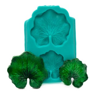 Mold Silicone Lily Pad Leaf Mould - Food Safe Fondant Mold - Chocolate Mold - Candy Mold - Sugar Mold - Resin Mold - Polymer Clay Mold (767)