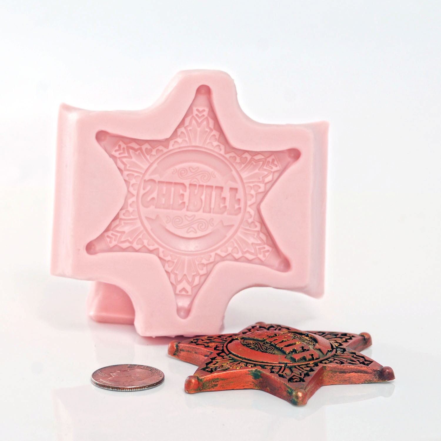 Mold Silicone Western Marshal Sheriff Mold Badge Mold Etsy