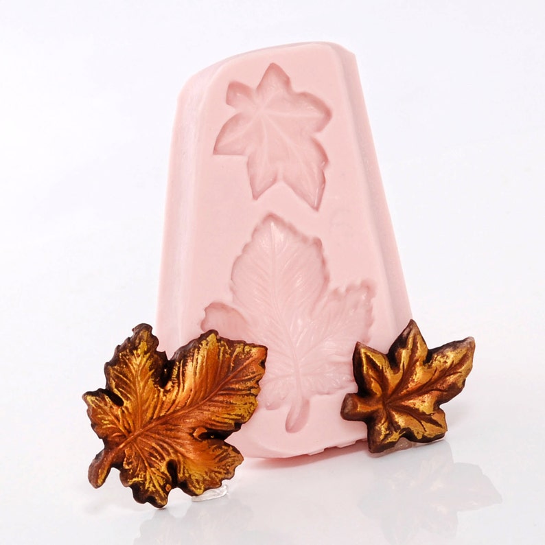 Maple Leaf Silicone Mold Flexible Easy to Use With Polymer Etsy