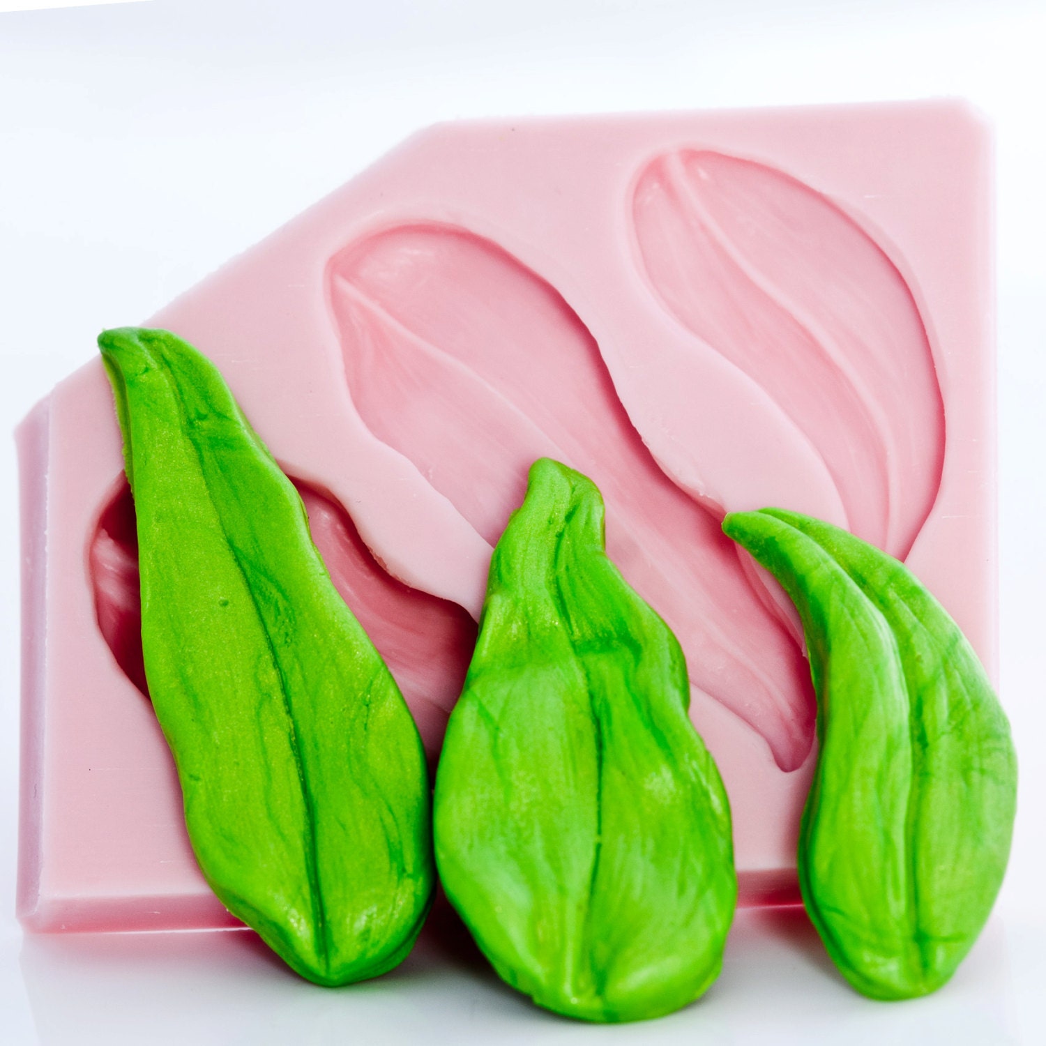 Leaf Silicone Mold Create 3 Leaves Lily style Resin Etsy