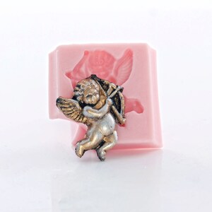 Cupid Silicone Mold Jewelry Resin Epoxy Clay Soap Embed Metal Clay Mold Food Safe Fondant Chocolate Candy Cream Cheese Mint Mold 537 image 5