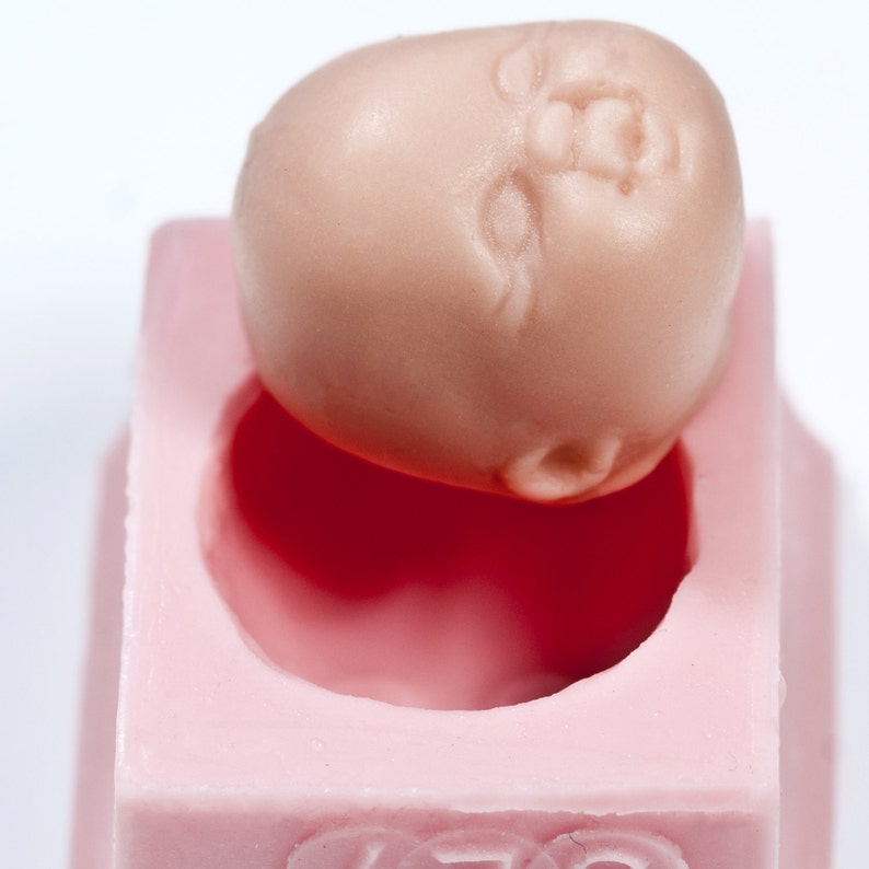 Baby face silicone mold sculpy face mold polymer clays la doll clay mold cold porcelain clay baby mold soap baby mold 527 image 5