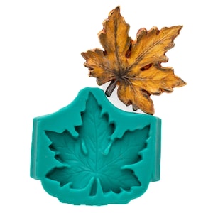Large Maple Leaf Silicone Mold - Autumn Leaf Food Safe Mold Fondant Chocolate Candy  - Jewelry Craft Mold Resin Polymer Clay Soap Wax  (745)