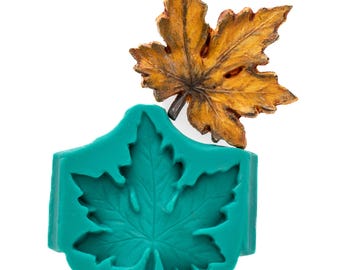 Large Maple Leaf Silicone Mold - Autumn Leaf Food Safe Mold Fondant Chocolate Candy  - Jewelry Craft Mold Resin Polymer Clay Soap Wax  (745)