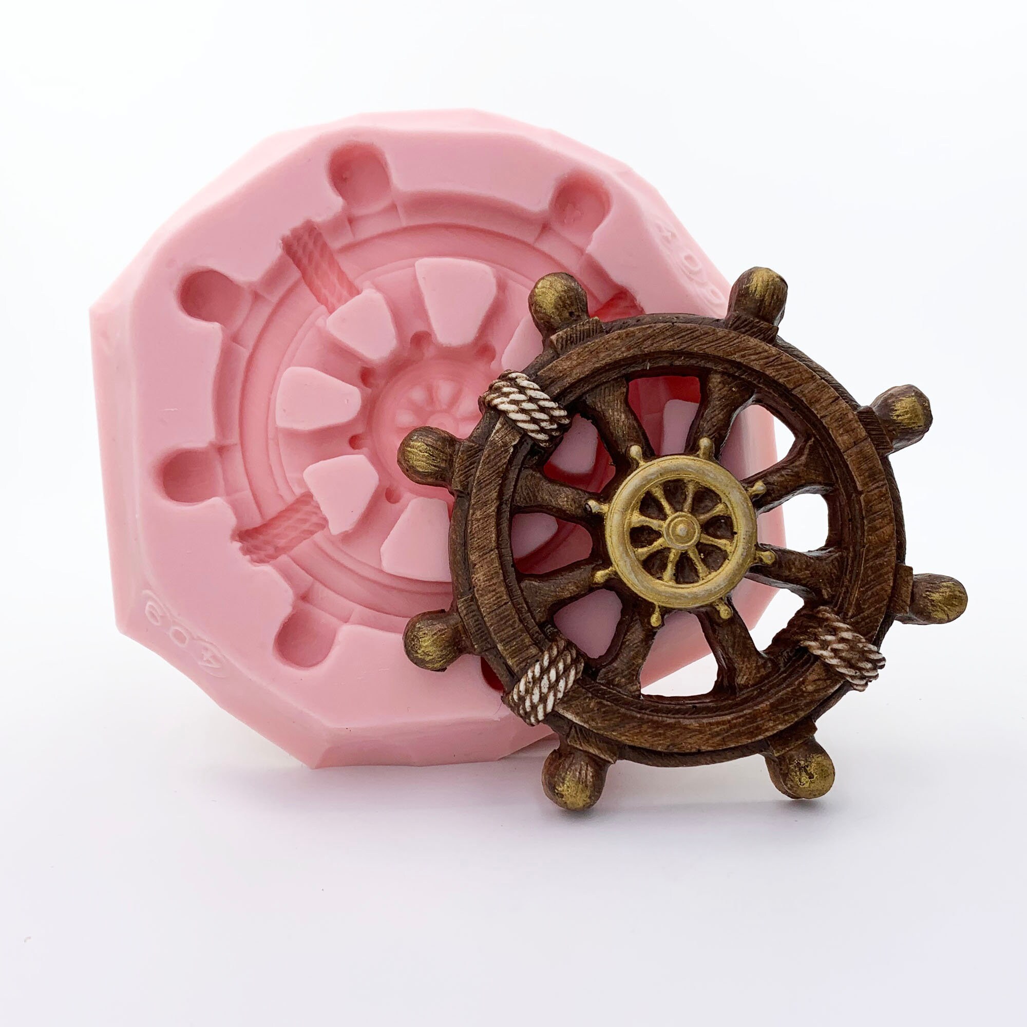 4 Pezzi Stampi in Silicone 3D a Forma Di Ruota per Dolci