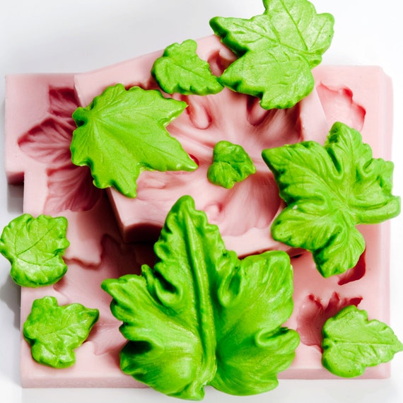 Kitchen, Dining & Bar Grape Leaf Silicone Mold Set Food Safe Moulds