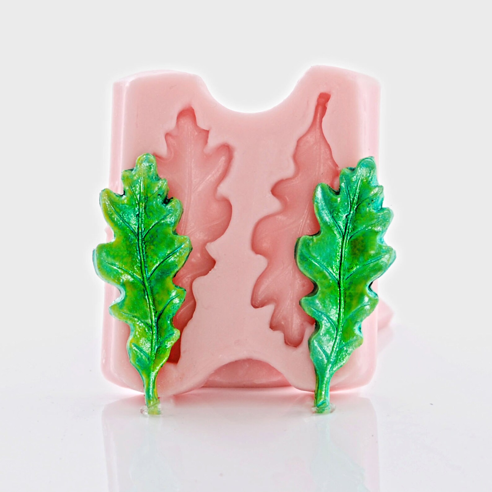 Silicone Mold Oak Leaf Flexible Mold Resin Polymer Clay Etsy