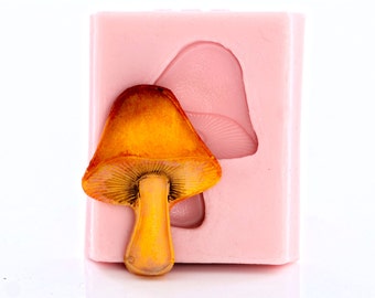 Mushroom Silicone Mold - Flexible Easy To Use Mushroom Mould for Use With Food Fondant Chocolate Crafts Jewelry Resin Polymer Clay  (723)
