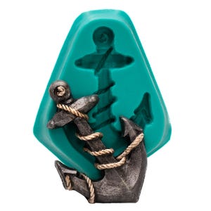 Silikonform Schiff Anker - Nautisch Lebensmittel Sicher Fondant Form - Piraten Anker Handwerk Schmuck Harz Polymer Clay Silikonform (414)
