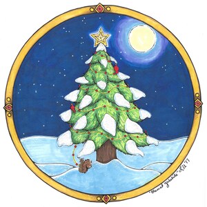 Blessed Yuletide Original Illustration