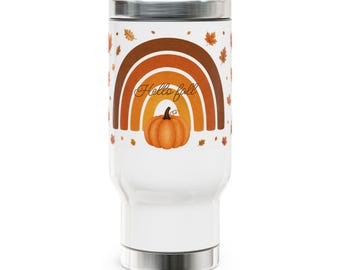 Tazza da viaggio in acciaio inox con manico, 414 ml (14 oz)