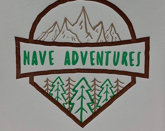 Have Adventures Letterpress Card