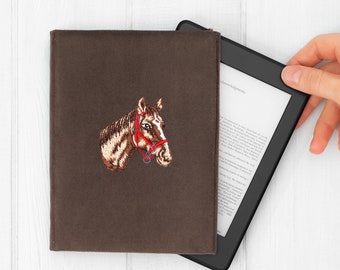 kobo libra 2 case HORSE kobo case Libra cover Sage case Embroidery Cover Aura H2O Slim Lightweight Compact Book Lover Reader personalised