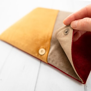 galaxy tab case new s10 ultra sleeve velvet handmade custom size s9 tab s7 fe S8 plus Ultra pocket magnetic snaps unique Christmas gift idea