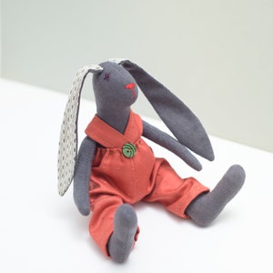 Rabbit toy | Soft Fabric Bunny | Collectible Stuffed Animal | Tilda Doll - Gift for Kids, Home decor, Easter gift
