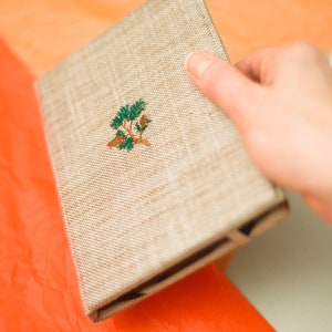 forest boho kindle cases embroidered with fine cute pine cone twig
