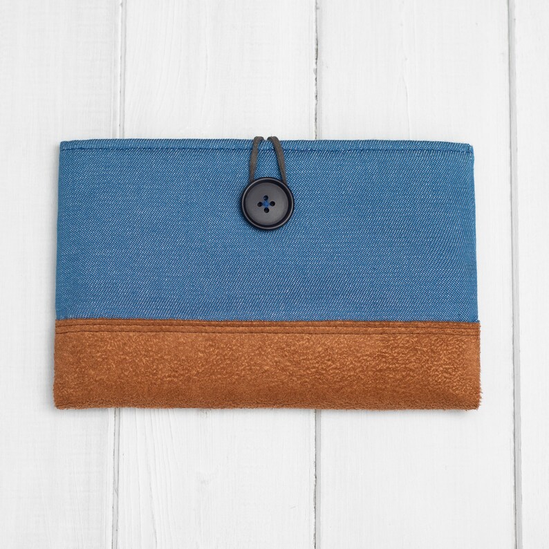 Denim Kindle Case Paperwhite Scribe Sleeve Suede Fabric Bag Etsy UK