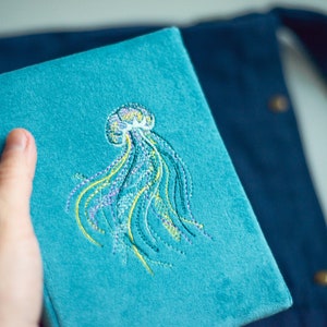 Étui kobo couleur méduse kobo balance étui Elipsa sauge Étui kobo brodé Clara bleu sarcelle kobo forma aura one case cadeau poisson