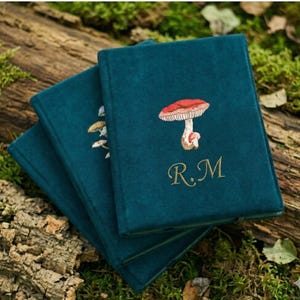 Turquoise Scribe 11" Case Kindle Mushroom Embroidery Book Style Cover Scribe 2025
