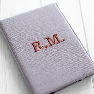 Denim Kobo-hoesje gepersonaliseerde geborduurde initialen | Kobo Libra Color Clara Sage Elipsa Nia Glo-cover | Handgemaakt gepersonaliseerd cadeau