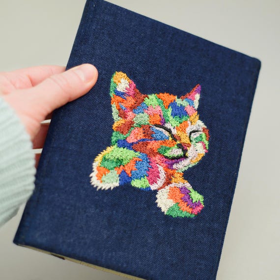 Cat Kindle Cover Colourful embroidery Fabric Paperwhite Scribe Case