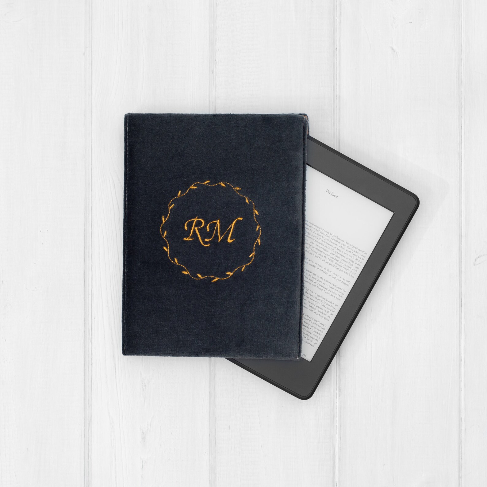 Personalised Kindle Paperwhite Case Custom Monogram Initial Etsy UK