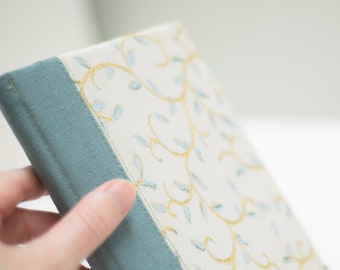 eReader fabric Hardcover Kindle Paperwhite Kobo Aura one Voyage case with oak leaves pattern