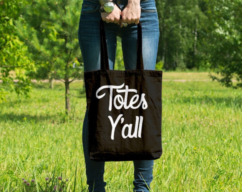 Totes Y/'all Southern Sayings Casual Cotton Canvas Tote