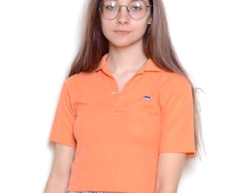 cropped lacoste polo