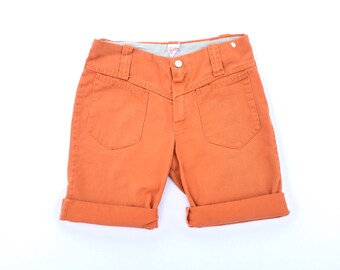 Vintage 60's Pretty Please Rusty Orange Bermuda Shorts Sz S