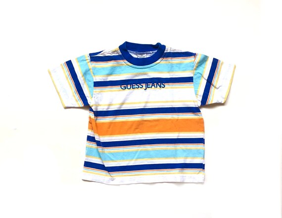 Vintage GUESS Jeans striped t shirt 
